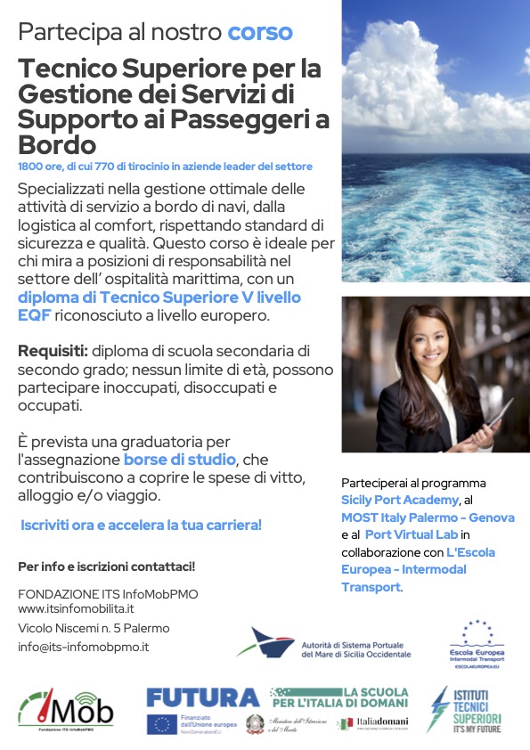 Tecnico Superiore per la Gestione dei Servizi di Supporto ai Passeggeri a Bordo
