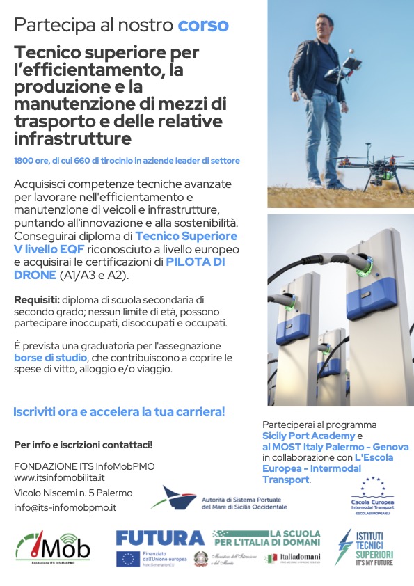 Tecnico superiore per l’efficientamento, la produzione e la manutenzione di mezzi di trasporto e delle relative infrastrutture